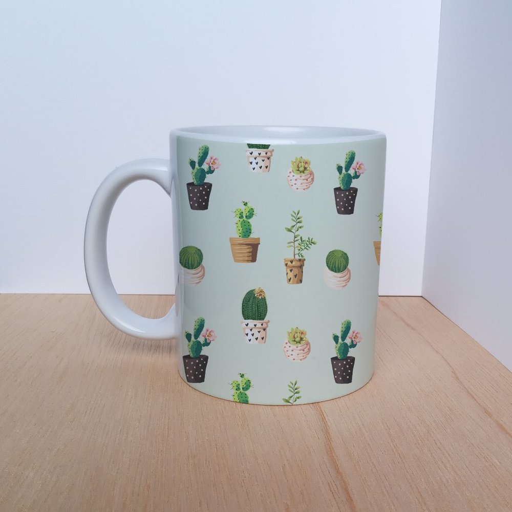 Cactus print 11oz mug